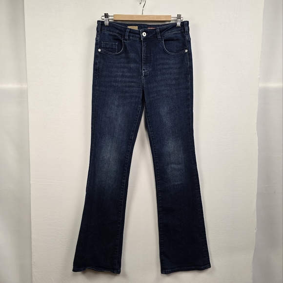 Anthropologie Pilcro Demilune Mid-Rise 33" Bootcut Jeans Blue Size 29T - Picture 4 of 16